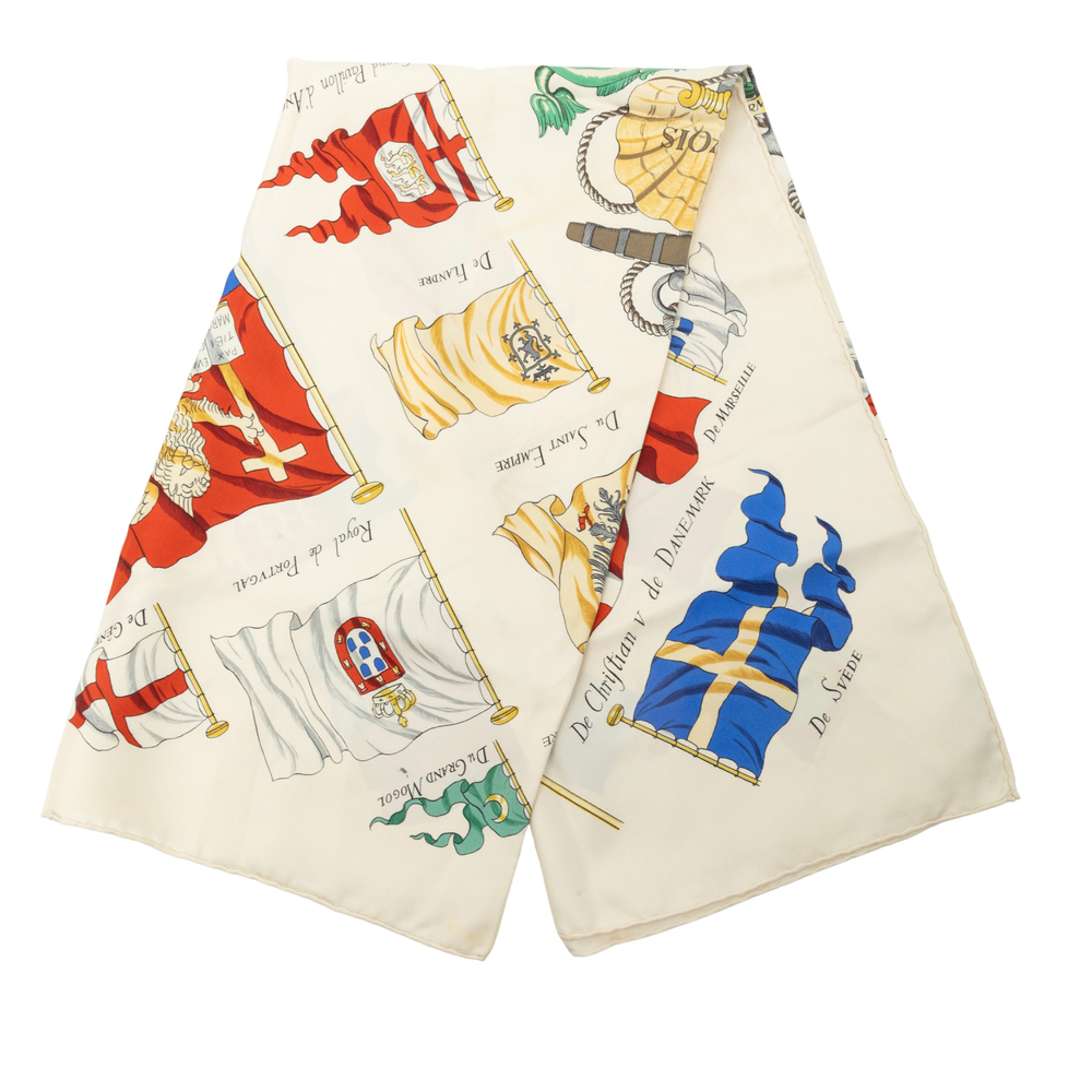 Pre-Loved Hermes Pavois Silk Scarf 90